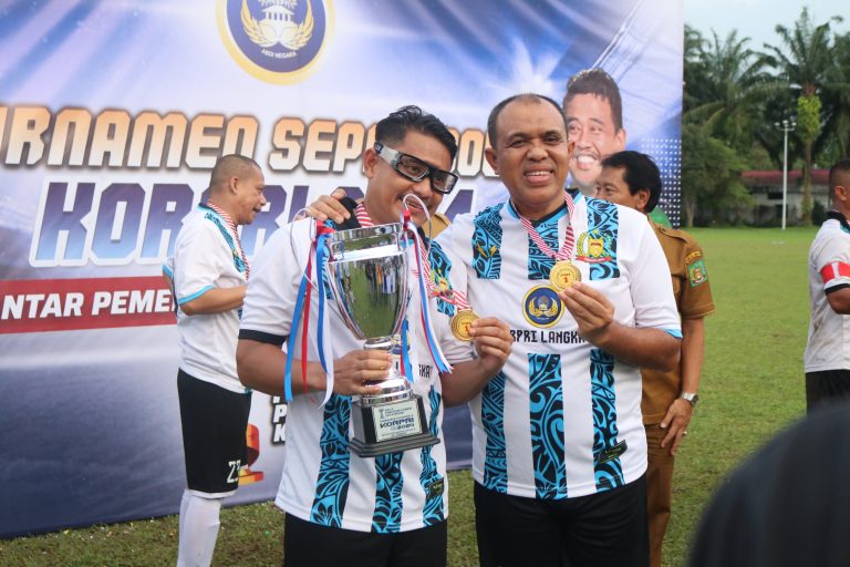 Korpri Langkat Juara 1 di turnamen Penasehat Korpri Medan