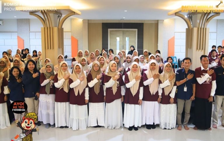 Nobar Digelar KPU Sumut di Pesantren Al-Azhar Asy-Syarif Sukses