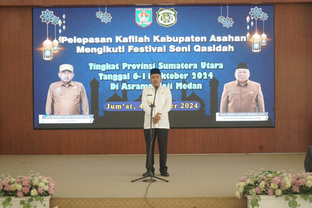 Pjs.Bupati Lepas Kafilah Asahan Ikuti Festival Seni Qasidah Tingkat Provinsi