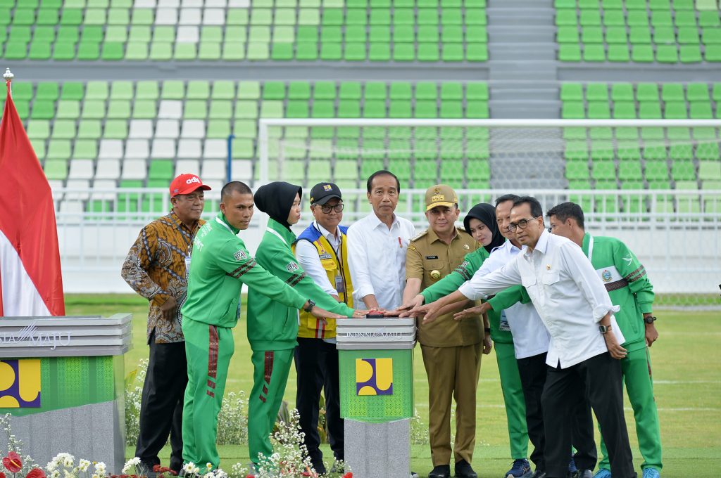 Presiden Joko Widodo Resmikan Stadion Utama Sumut