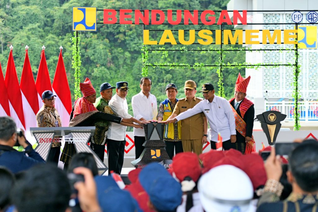 Presiden Jokowi Resmikan Bendungan Lau Simeme