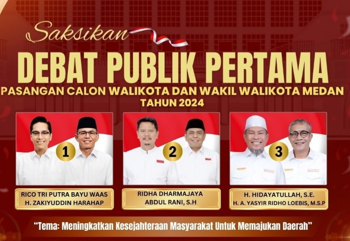 KPU Medan Gelar Debat Pertama 8 November 2024