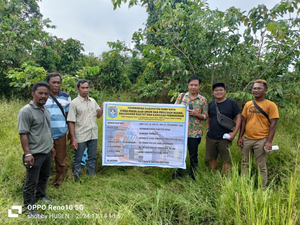 Pemdes Gunung Tamang Terima Dana untuk Pembangunan Kantor Desa Baru di APBD 2024