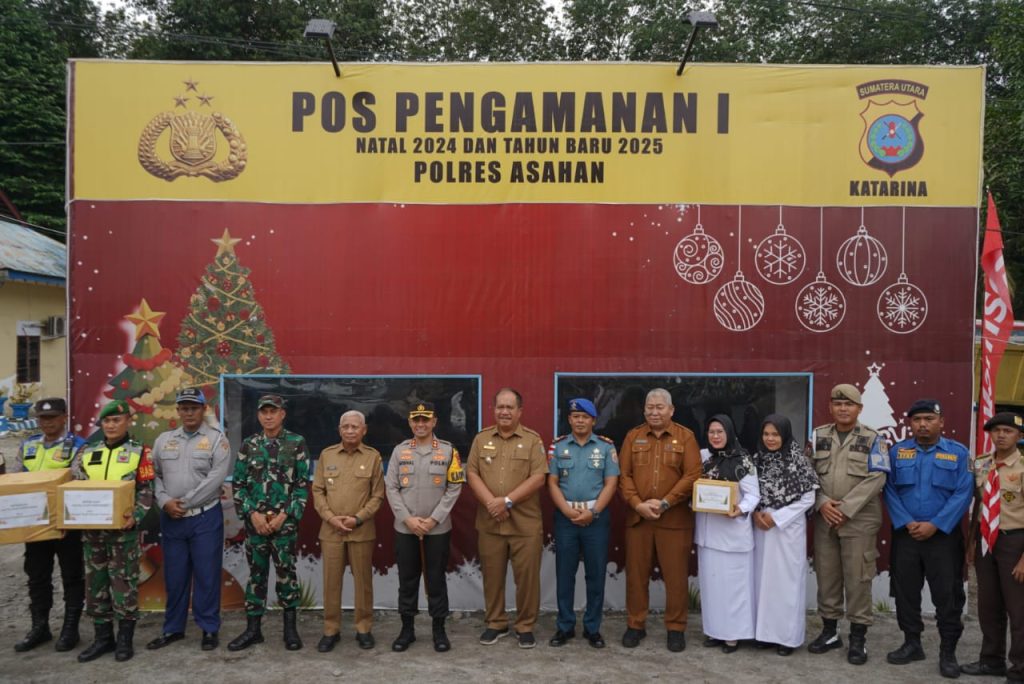 Bupati Asahan Bersama Forkopimda Tinjau Pos Pengamanan Nataru