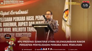 KPU Sumut Gelar Rakor Persiapan Penyelesaian Perkara Hasil Pilkada