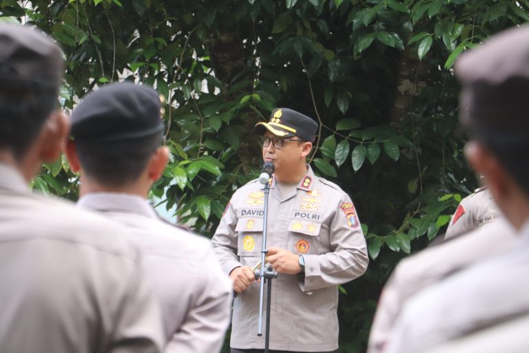 Kapolres Langkat Pimpin Apel Pengamanan Rapat Rekapitulasi Suara Pilkada