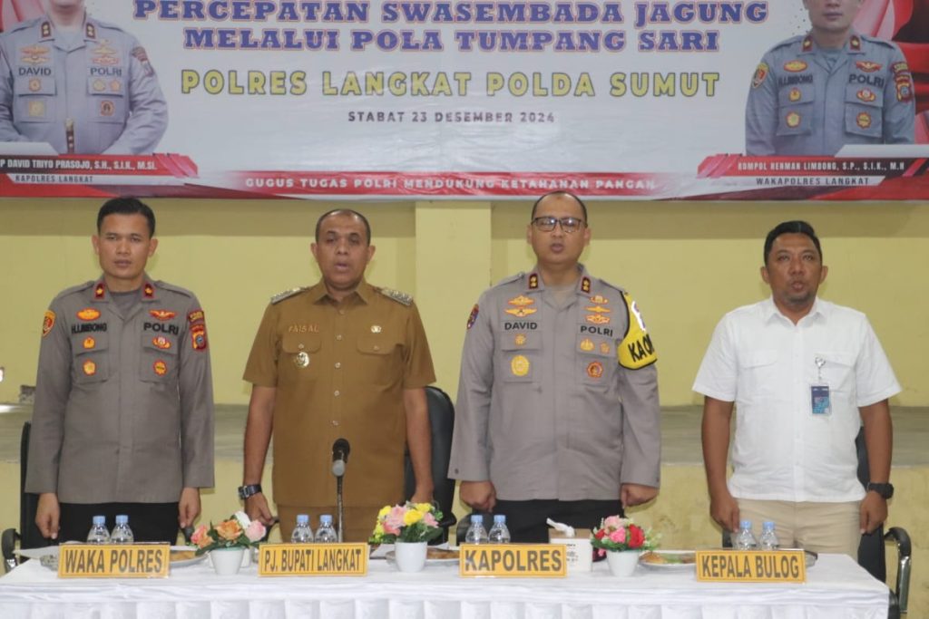 Kapolres Langkat Pimpin Rapat Koordinasi Percepatan Swasembada Jagung