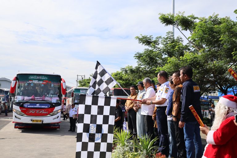 Pemprov Sumut Lepas Keberangkatan 1.200 Pemudik Gratis Nataru