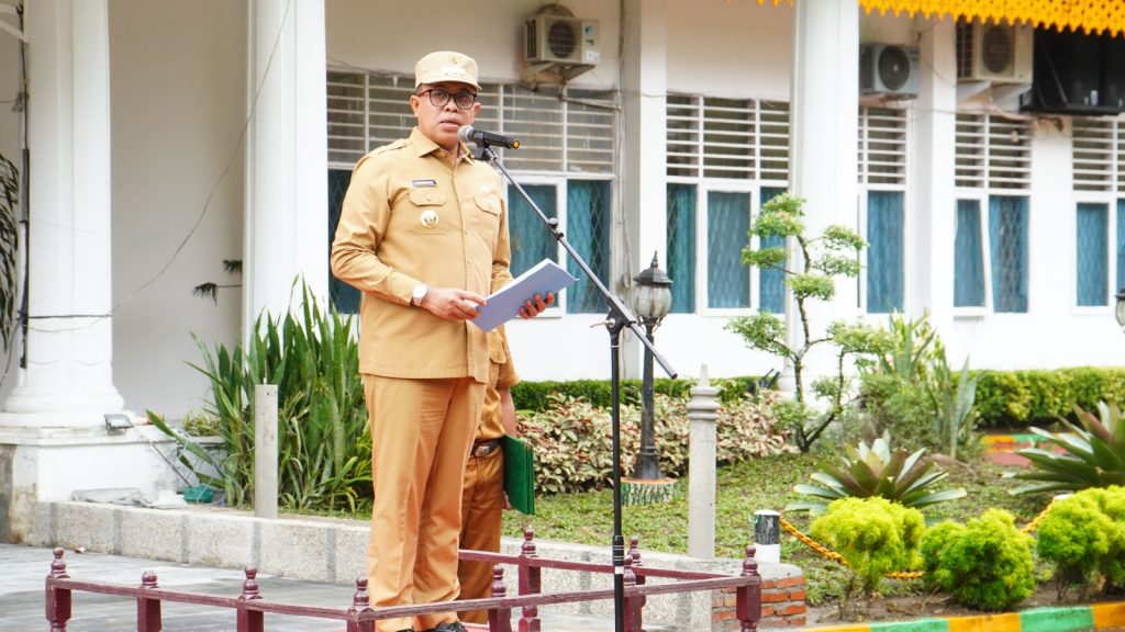 Pj Bupati Langkat Tegaskan Sinergi Program Nasional dalam Apel Gabungan ASN