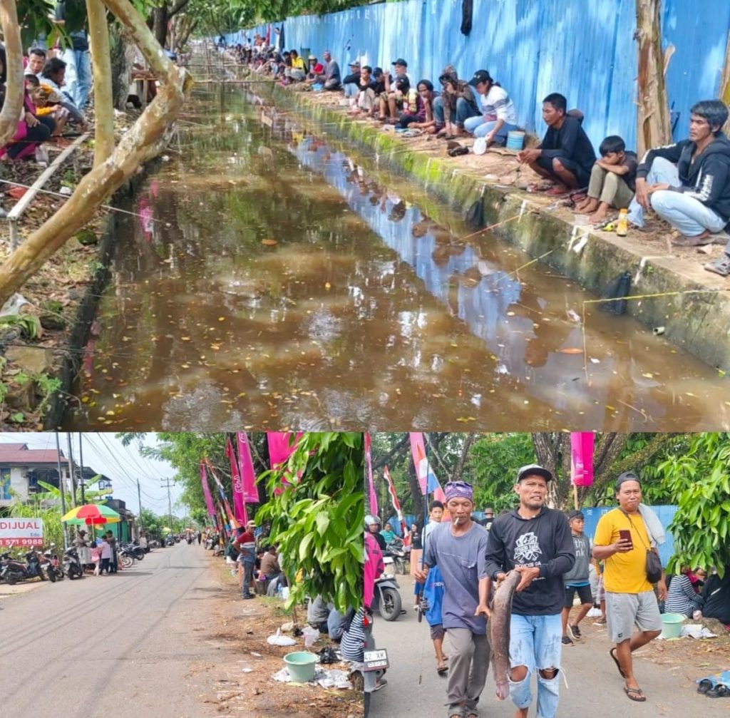 Ribuan Warga Padati Jalan Berdikari Ikuti Lomba Mancing Ikatan Lele