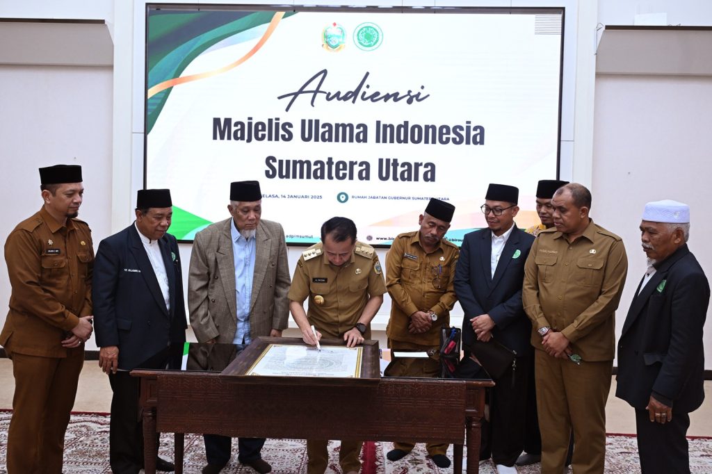 Pemprov Sumut dan MUI Tandatangani Piagam Kesepahaman