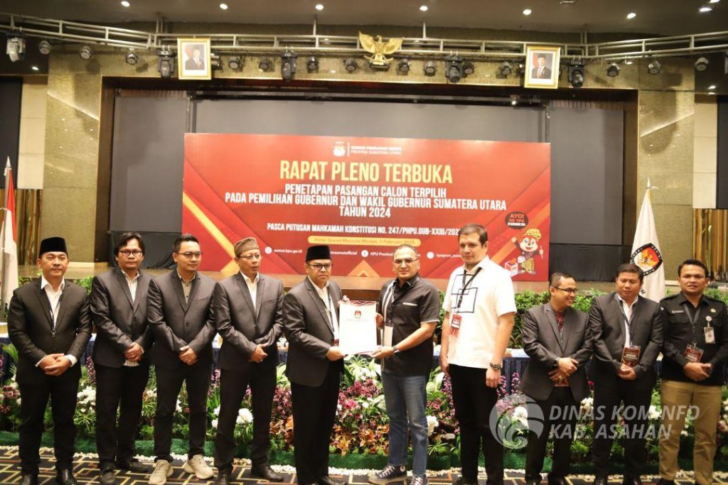 KPU Sumut Tetapkan H. Surya BSc Wagubsu Terpilih Periode 2025-2030