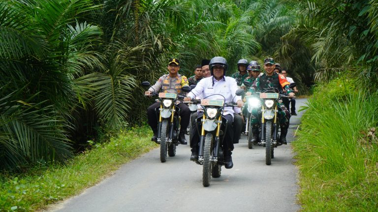 Kapolres Langkat AKBP David Triyo Prasojo Hadiri Upacara Pembukaan TMMD Ke-123