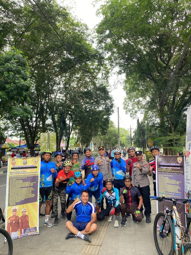 Polres Langkat Gelar Patroli Sepeda “Car Free Day”