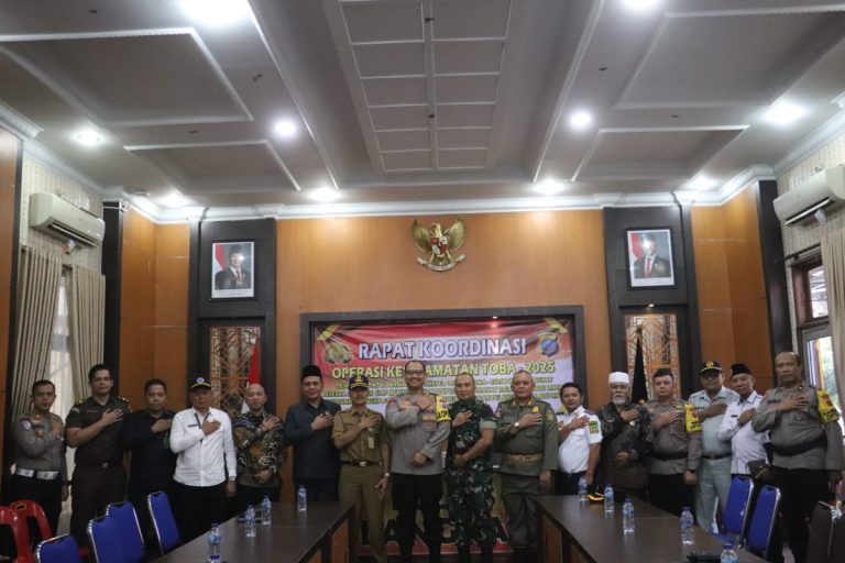 Rapat Koordinasi Ops Keselamatan Toba 2025 Polres Langkat