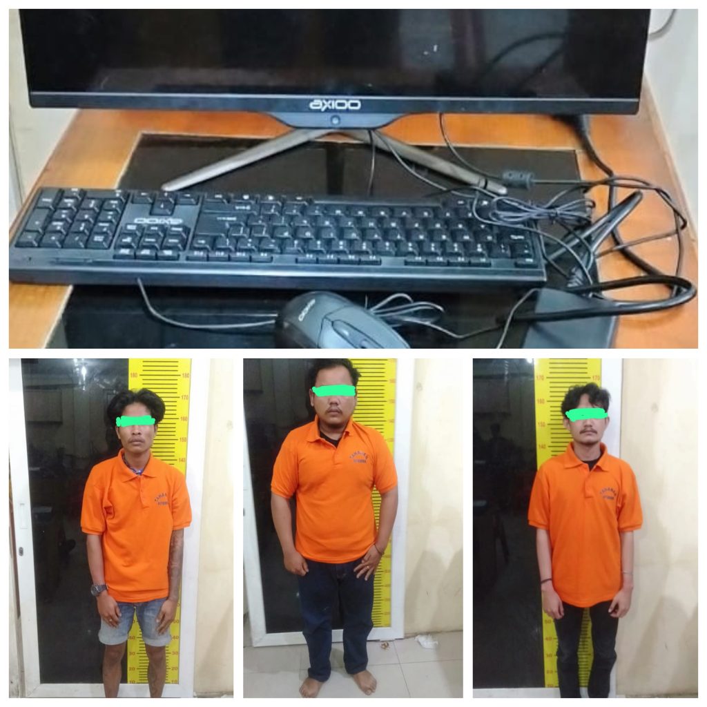Sat Reskrim Polres Langkat Ringkus 3 Pelaku Spesialis Pembobol Rumah Kosong & Kantor Pemerintah Ditangkap