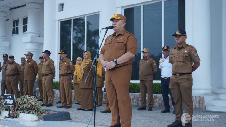 Sekda Asahan Pimpin Apel Gabungan