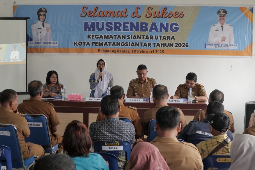 Walkot Susanti Buka Musrenbang RKPD Tingkat Kecamatan Siantar Utara