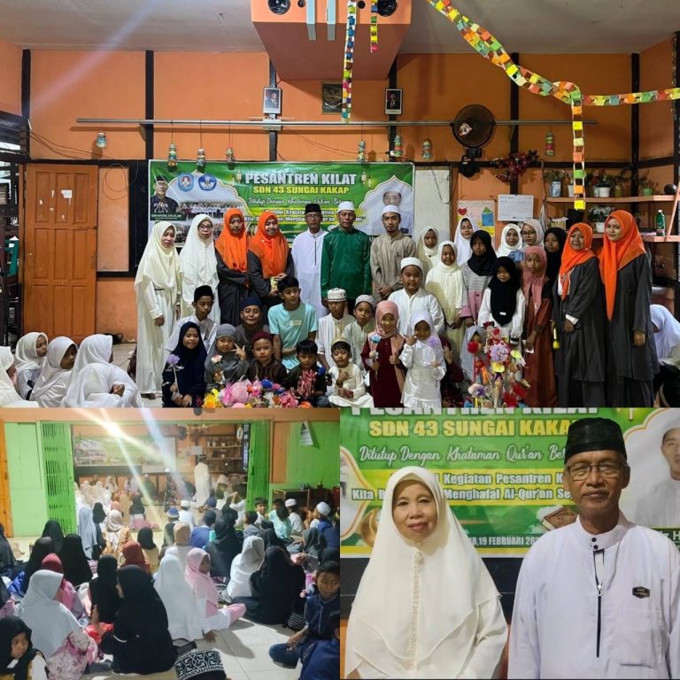 278 Siswa SDN 43 Sungai Kakap Ikuti Penutupan Pesantren Kilat