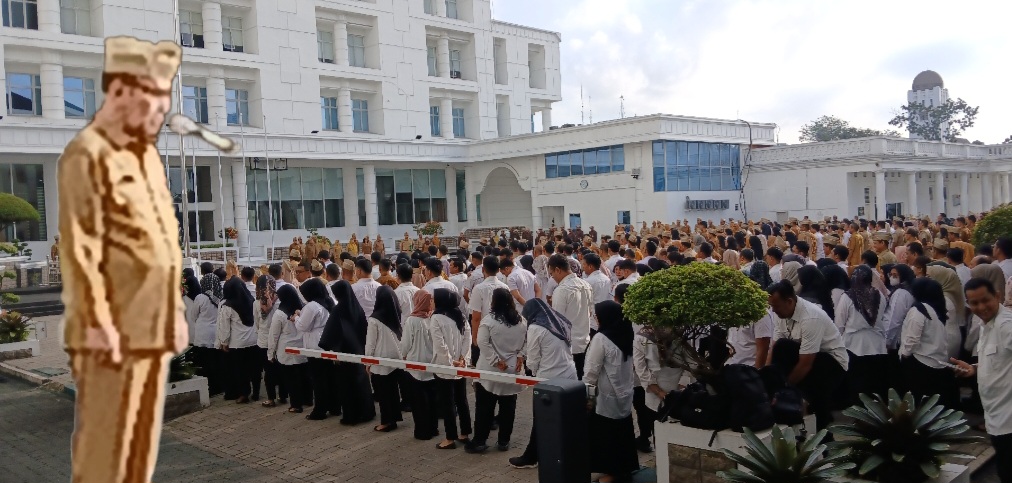 Apel Perdana Awal Ramadan di Kantor Gubsu Membludak
