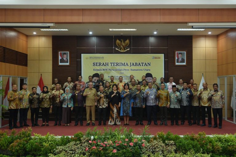 Bupati Asahan Hadiri Sertijab Kepala BPK Perwakilan Provsu