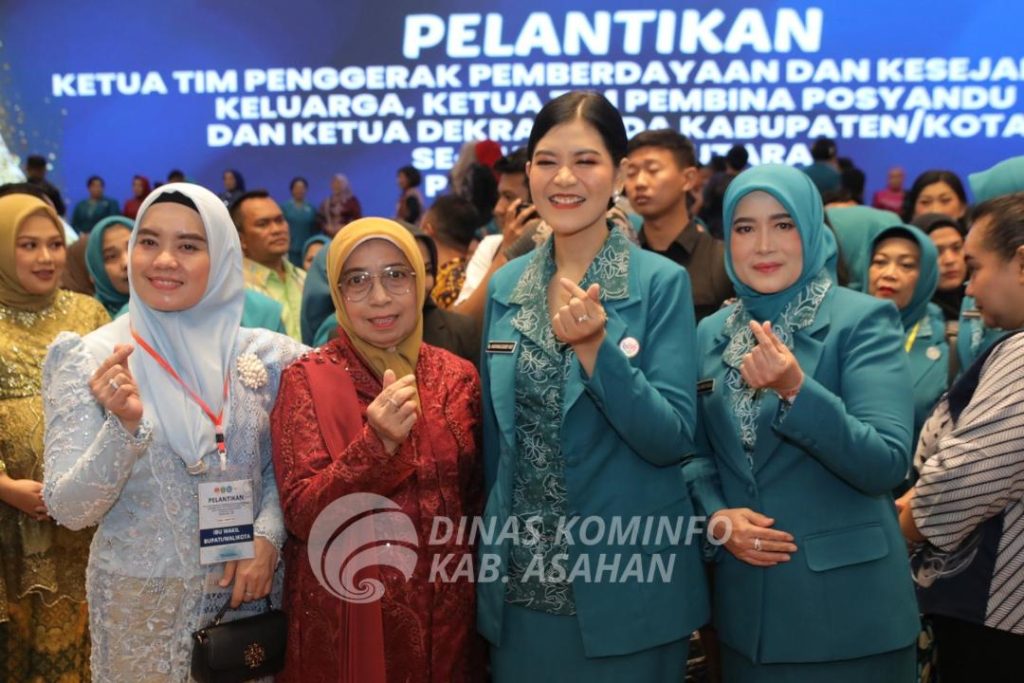 Isteri Bupati Asahan di Lantik Jadi Ketua TP PKK, Posyandu dan Dekranasda