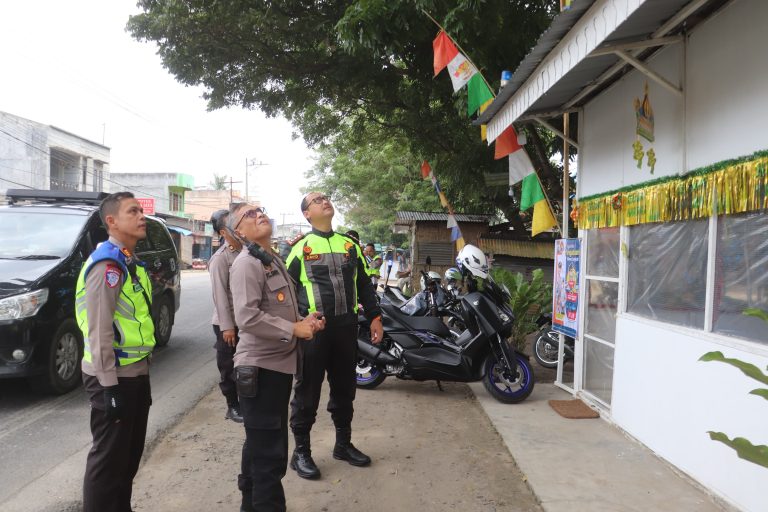 Kapolres Langkat Cek Kesiapan Pos Pengamanan Ops Ketupat Toba 2025