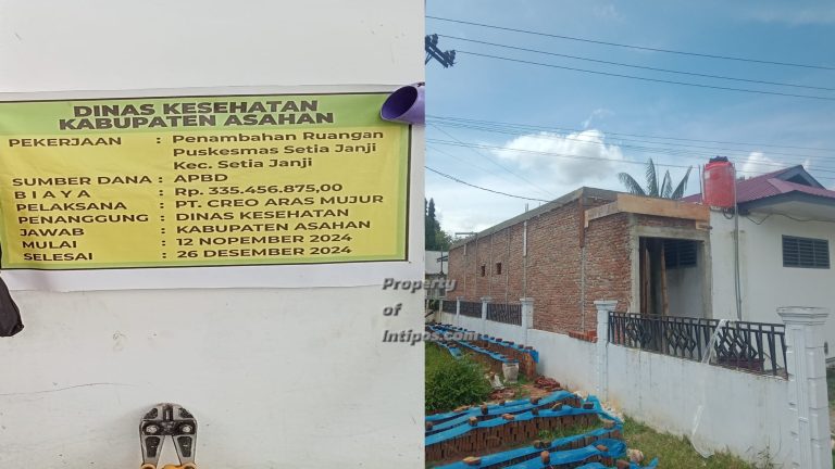 Pembangunan Penambahan Ruangan Puskesmas Diduga Dimarkup