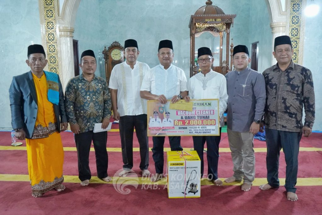 Safari Ramadhan, Wabup Asahan Kunjungi Masjid Al-Amin Desa Pulau Rakyat