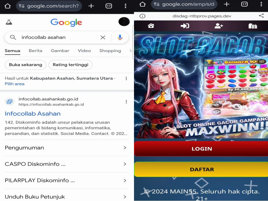 Situs Pendaftaran Media Kerjasama Pemberitaan Dinas Kominfo Asahan Jadi Situs Judol