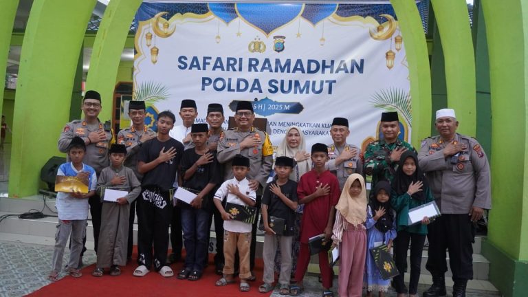 Tim Safari Ramadan Polda Sumut Tiba Di Wilayah Hukum Polres Langkat
