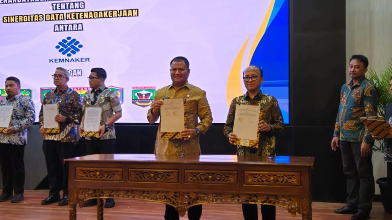 Wabup Asahan MoU dengan Kemenaker RI