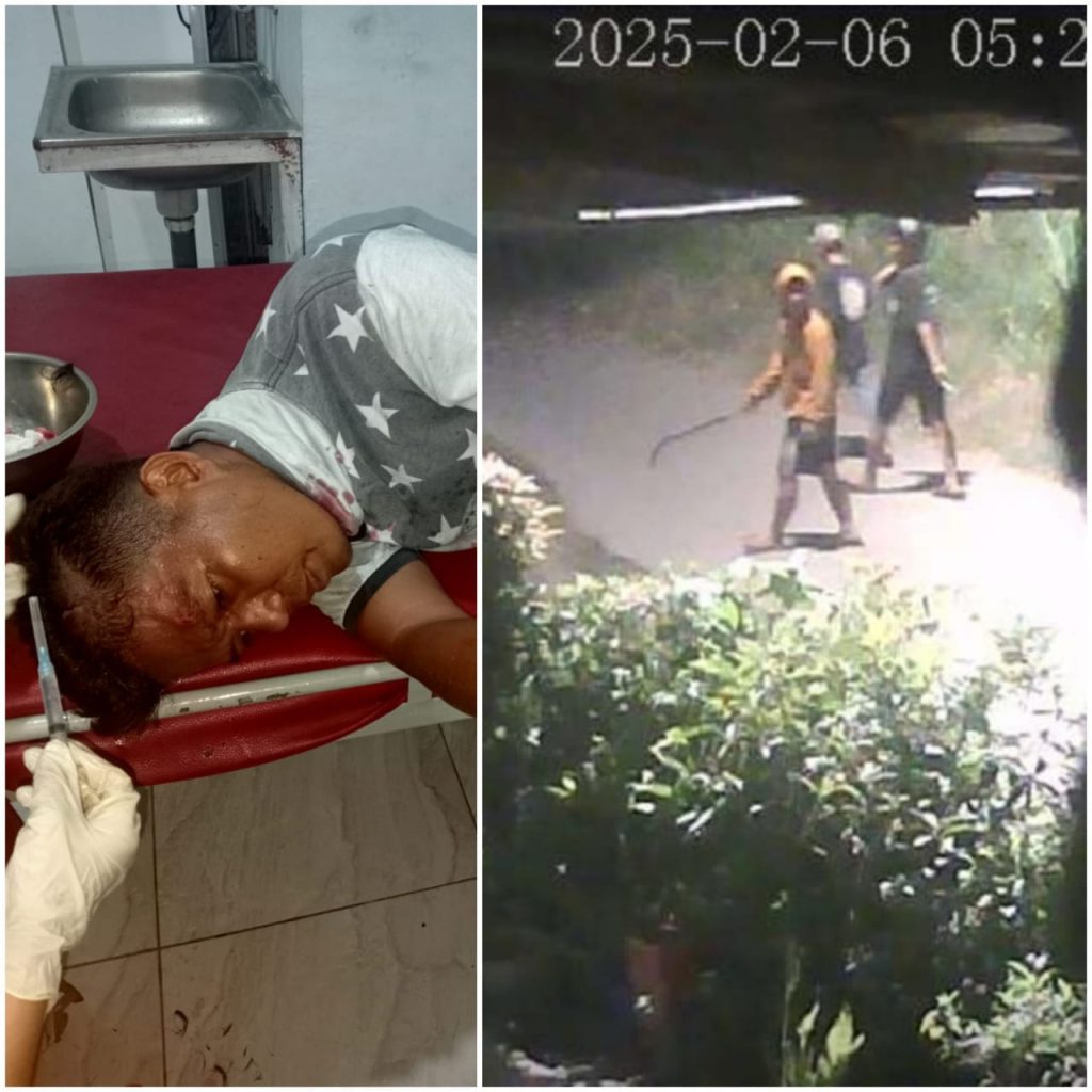 Pelaku diperkirakan berjumlah 6 orang bersenjata tajam