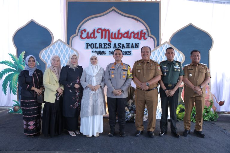Bupati dan Wabup Asahan Beserta OPD Hadiri Halal Bihalal Kapolres Asahan