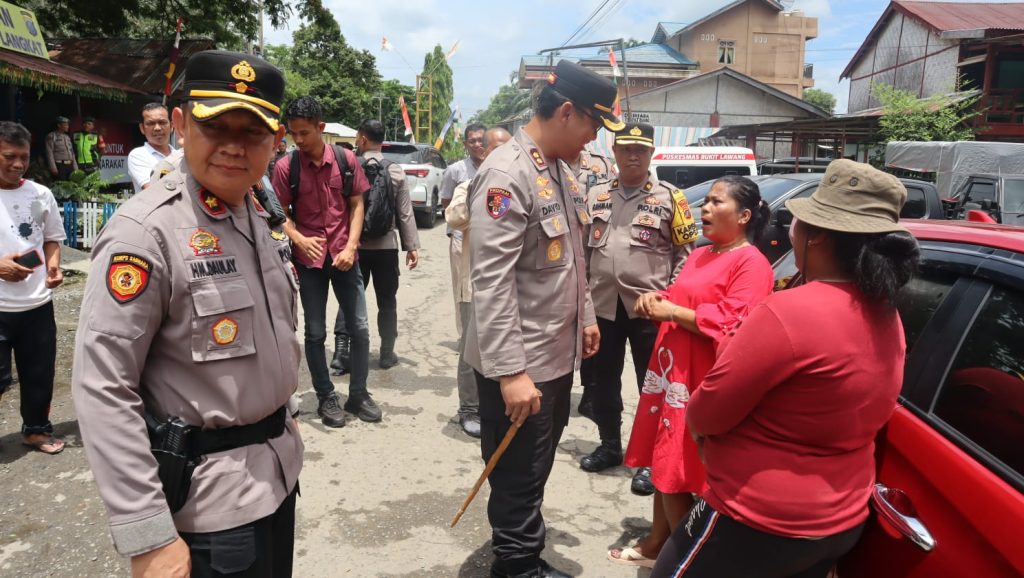Kapolres Langkat cek pos pengamanan Bukit Lawang