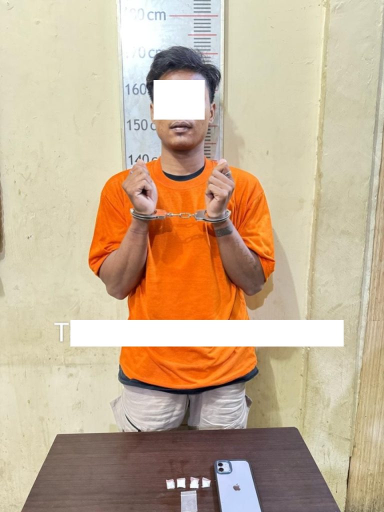 Seorang Pemuda Diamankan dengan Barang Bukti narkoba