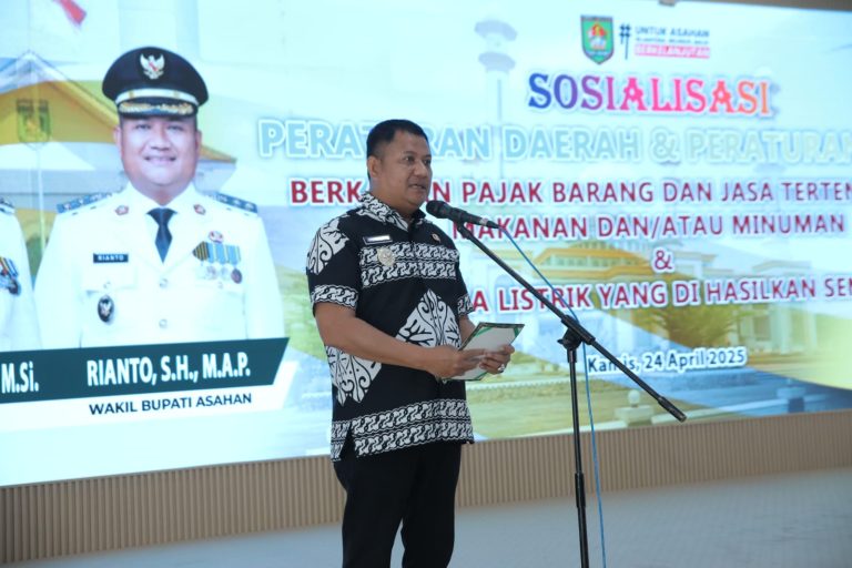 Wabup Asahan Buka Sosialisasi Perda dan Perbup Berkaitan PBJT