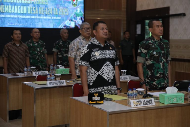 Wabup Asahan Ikuti Rakornis TMMD ke-124 Melalui Vidcon