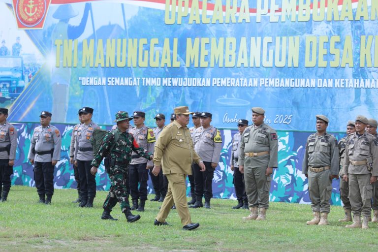 Bupati Asahan Buka TMMD ke-124 di Desa Silo Bonto