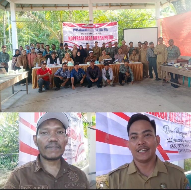Desa Punggur Kapuas Bentuk Koperasi Desa Merah Putih