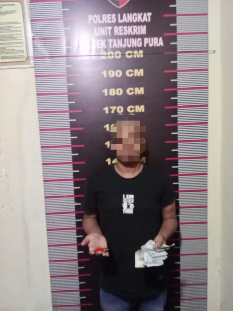 Kapolsek Tanjungpura Respon cepat Amankan satu Pelaku Pungli ke Supir Truk
