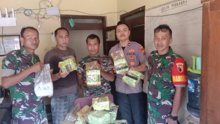 Koramil Masalembu Berhasil Amankan Narkotika Jenis Sabu Seberat 35 Kilogram