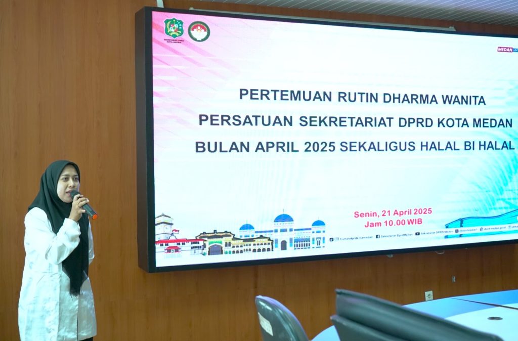 Pertemuan Rutin Dharma Wanita Persatuan Sekretariat DPRD Kota Medan Lancar