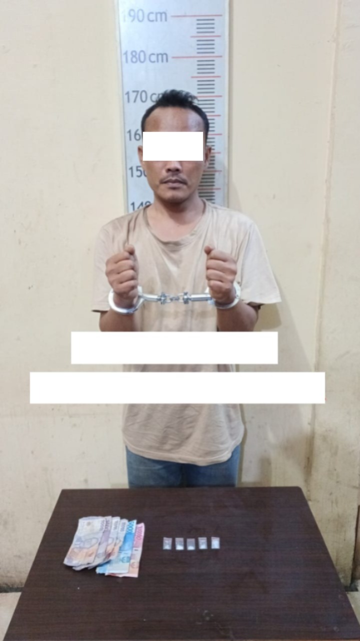 Polres Langkat Tangkap Seorang Pria dengan Narkotika di Desa Stabat Lama