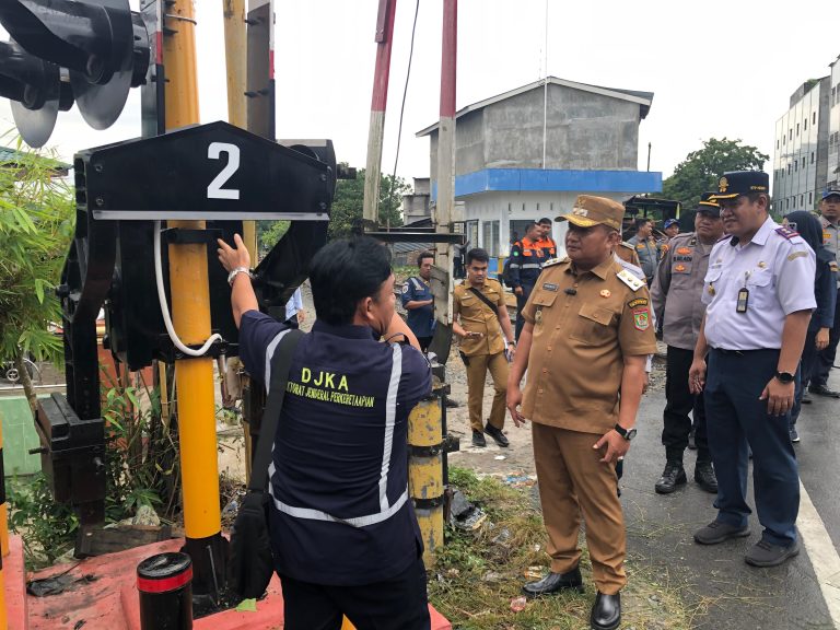 Wabup Asahan Resmikan 3 JPL di Perlintasan Kota Kisaran dan Air Batu