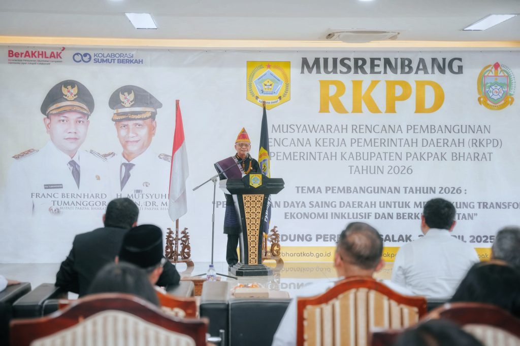 Wagub Surya Buka Musrenbang RKPD Pakpak Bharat