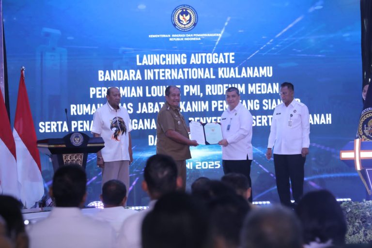 Bupati Asahan Hadiri Acara Peresmian Fasilitas Keimigrasian di Bandara Kualanamu