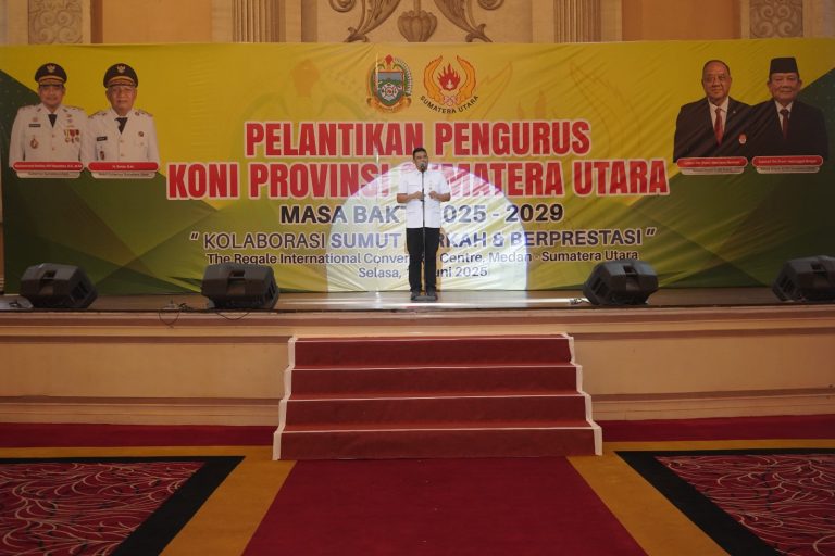 Bupati AsahanHadiri Pelantikan Pengurus KONI Sumut Periode 2025-2029