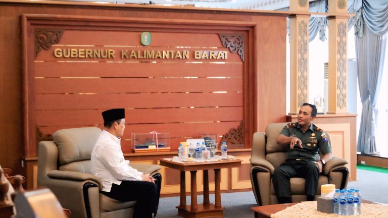 Danrem 121Abw Brigjen TNI Purnomosidi Silaturahmi dengan Gubernur Kalbar