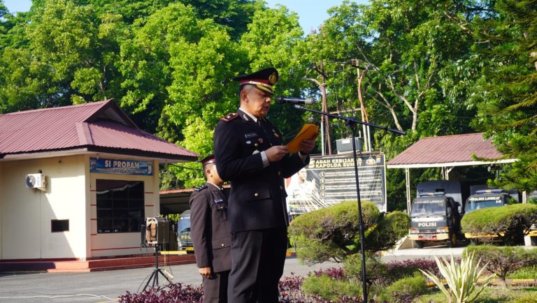Wakapolres Langkat Pimpin Upacara Hari Lahir Pancasila di Mapolres Langkat